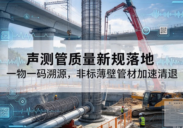 凤山声测管质量新规落地，一物一码溯源，非标薄壁管材加速清退
